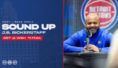 Post-Game Press Conference: JB Bickerstaff | Pistons @ Wizards | 11.17.24