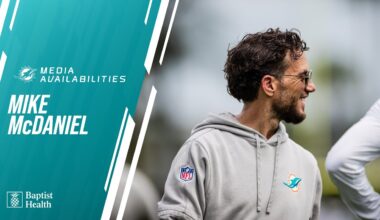 Coach Mike McDaniel meets with the media | Miami Dolphins