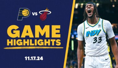 Indiana Pacers Highlights vs. Miami Heat | November 17, 2024