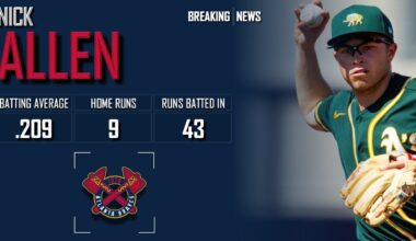 𝐁𝐑𝐄𝐀𝐊𝐈𝐍𝐆 𝐍𝐄𝐖𝐒: Athletics Trade Infielder Nick Allen To Atlanta Braves | 2024 MLB Offseason