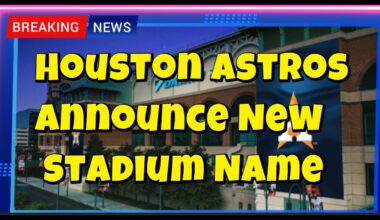 Houston Astros Announce New Stadium Name