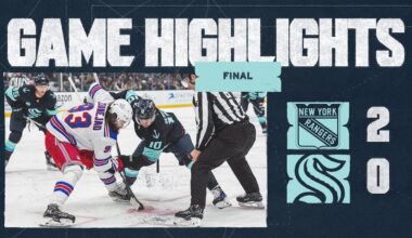 Seattle Kraken vs. New York Rangers | 11/17 Game Highlights