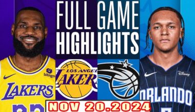 Los Angeles Lakers Vs Orlando Magic FULL GAME Highlights Nov 20,2024 NBA Season 2024-25