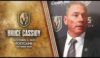 Bruce Cassidy Postgame 11/20: Be More Responsible With Decision-Making