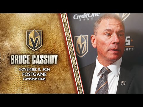 Bruce Cassidy Postgame 11/20: Be More Responsible With Decision-Making