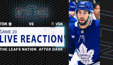 Maple Leafs vs Vegas Golden Knights LIVE POST GAME | Game 20 Reaction