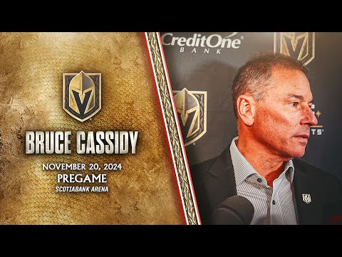 Bruce Cassidy Pregame 11/20: Want to Be Known As A Team That Can Play Anywhere