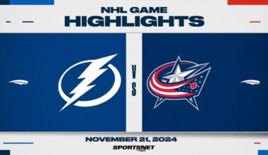 NHL Highlights | Lightning vs. Blue Jackets - November 21, 2024