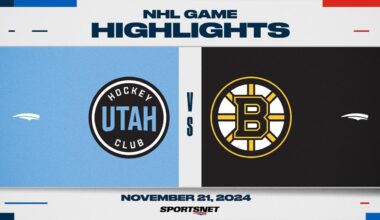 NHL Highlights | Bruins vs. Utah HC - November 21, 2024