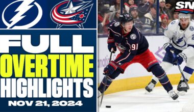 Tampa Bay Lightning at Columbus Blue Jackets | FULL Overtime Highlights - November 21, 2024