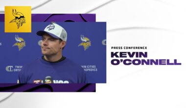 Kevin O'Connell on Impact of Josh Oliver's Absence & Final Thoughts on Vikings Matchup With Bears