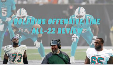 Week 11 Dolphins Offensive Line Grades | All-22 Review | The Scouting Combine