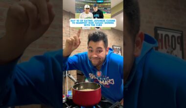 Day 10 | Eating Japanese cuisine to manifest Roki Sasaki signing with the Chicago Cubs #mlb #shorts