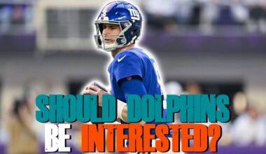 Should The Miami Dolphins Be Interested In Daniel Jones? | Injury Update!