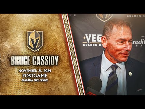 Bruce Cassidy Postgame 11/21: 400 Wins As An NHL Coach!