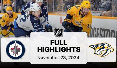 NHL Highlights | Jets vs. Predators | November 23, 2024
