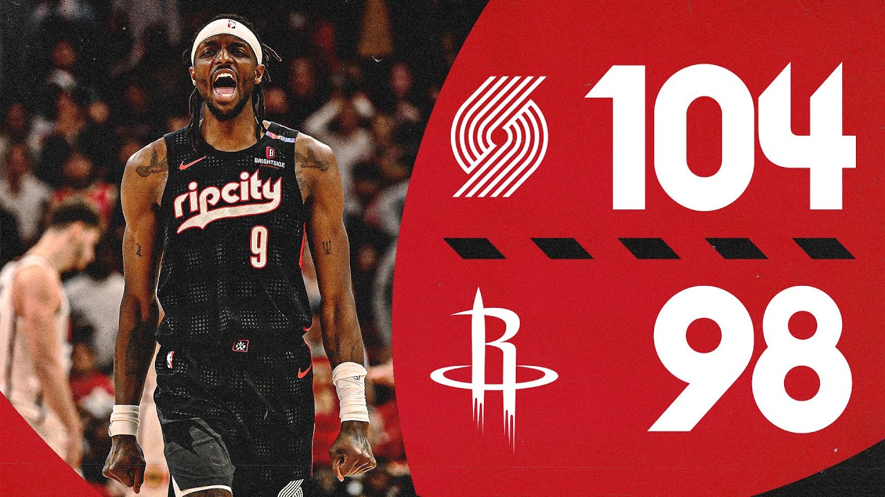 Portland Trail Blazers 104, Houston Rockets 98 | Game Highlights | November 23, 2024
