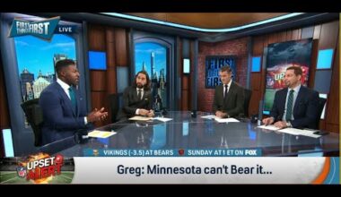FIRST THINGS FIRST | Nick Wright SHOCKED, Minnesota Vikings Will Be UPSET By The Bears | NFL