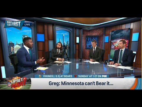 FIRST THINGS FIRST | Nick Wright SHOCKED, Minnesota Vikings Will Be UPSET By The Bears | NFL
