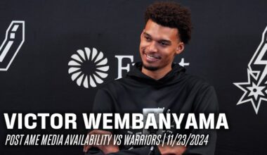 Victor Wembanyama's Postgame vs Golden State Warriors | 11.23.2024