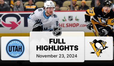 NHL Highlights | Utah Hockey Club vs. Penguins | November 23, 2024