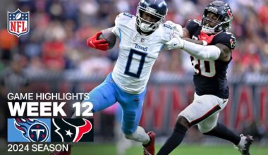 Tennessee Titans vs. Houston Texans Game Highlights | NFL 2024 Season Week 12