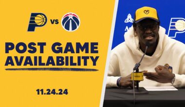 Indiana Pacers Postgame Media Availability vs. Washington Wizards | November 24, 2024