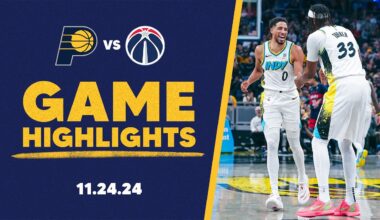 Indiana Pacers Highlights vs. Washington Wizards | November 24, 2024