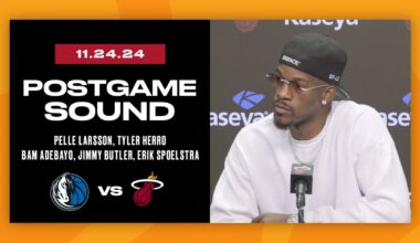 Postgame Interview: Larsson, Herro, Adebayo, Butler, Spoelstra | November 24, 2024