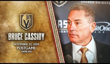 Bruce Cassidy Postgame 11/23: Finishing The Job