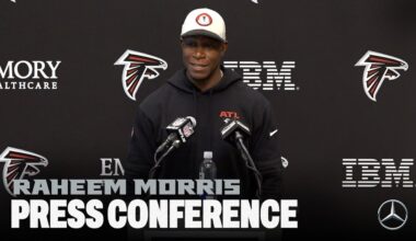 Raheem Morris speak with the media ahead of the Falcons' Week 13 matchup | Atlanta Falcons