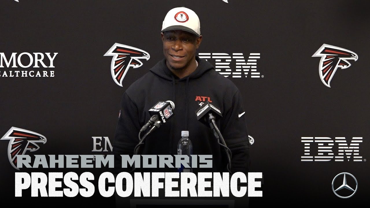 Raheem Morris speak with the media ahead of the Falcons' Week 13 matchup | Atlanta Falcons