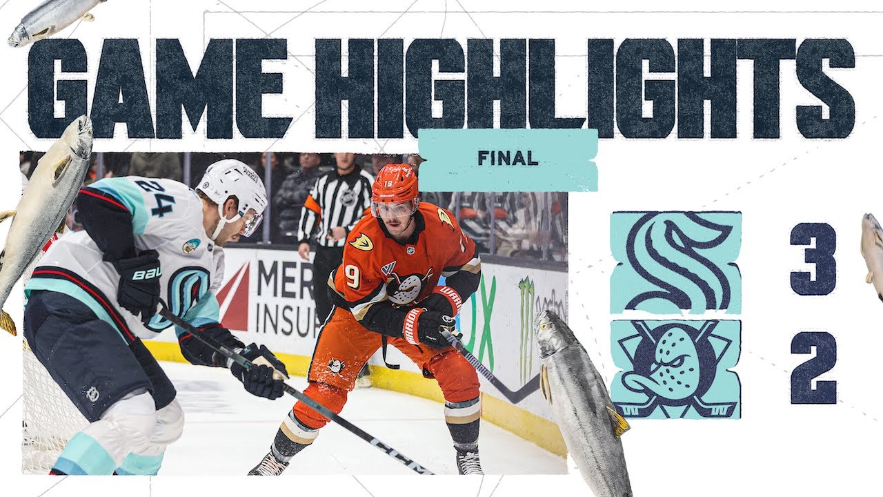 Seattle Kraken at Anaheim Ducks | 11/25 Game Highlights