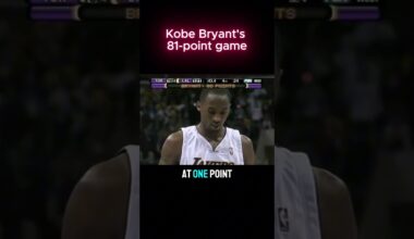 Kobe Bryant's 81 point game @NBA @lakers