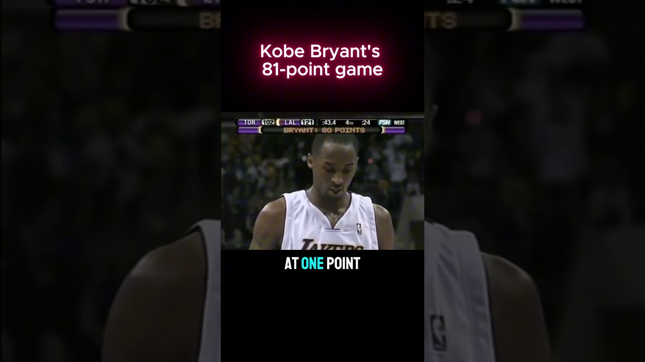 Kobe Bryant's 81 point game @NBA @lakers