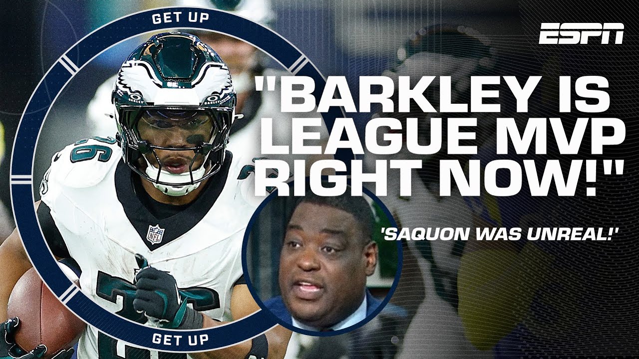 SAQUON BARKLEY NFL MVP!? 🤯 Reaction to Saquon Barkley's CAREER NIGHT over LA Rams | Get Up