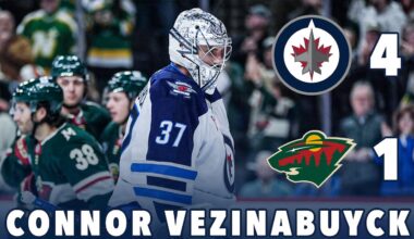CONNOR VEZINABUYCK! Winnipeg Jets Beat Wild 4-1 (Game Recap + Highlights)