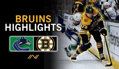 Bruins Highlights: Boston, Vancouver Have Hard Nosed Battle In Jake DeBrusk's Return