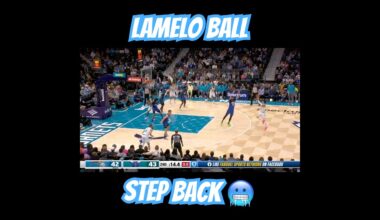 LaMelo step back move #charlotte #hornets #nba