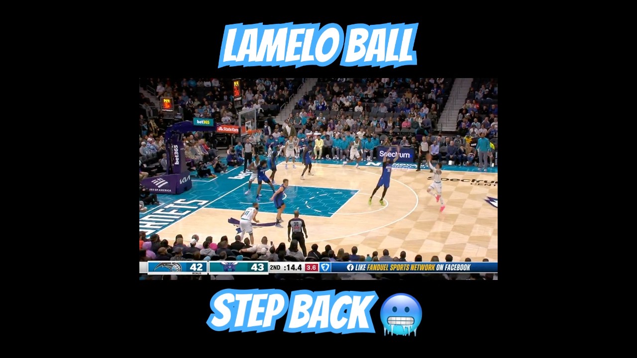 LaMelo step back move #charlotte #hornets #nba