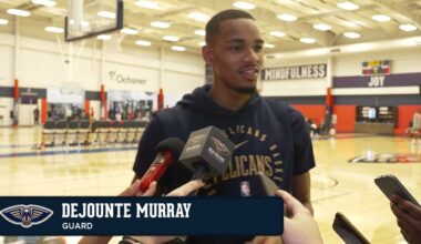 Dejounte Murray on injury, return to play | Pelicans Practice 11/26/24