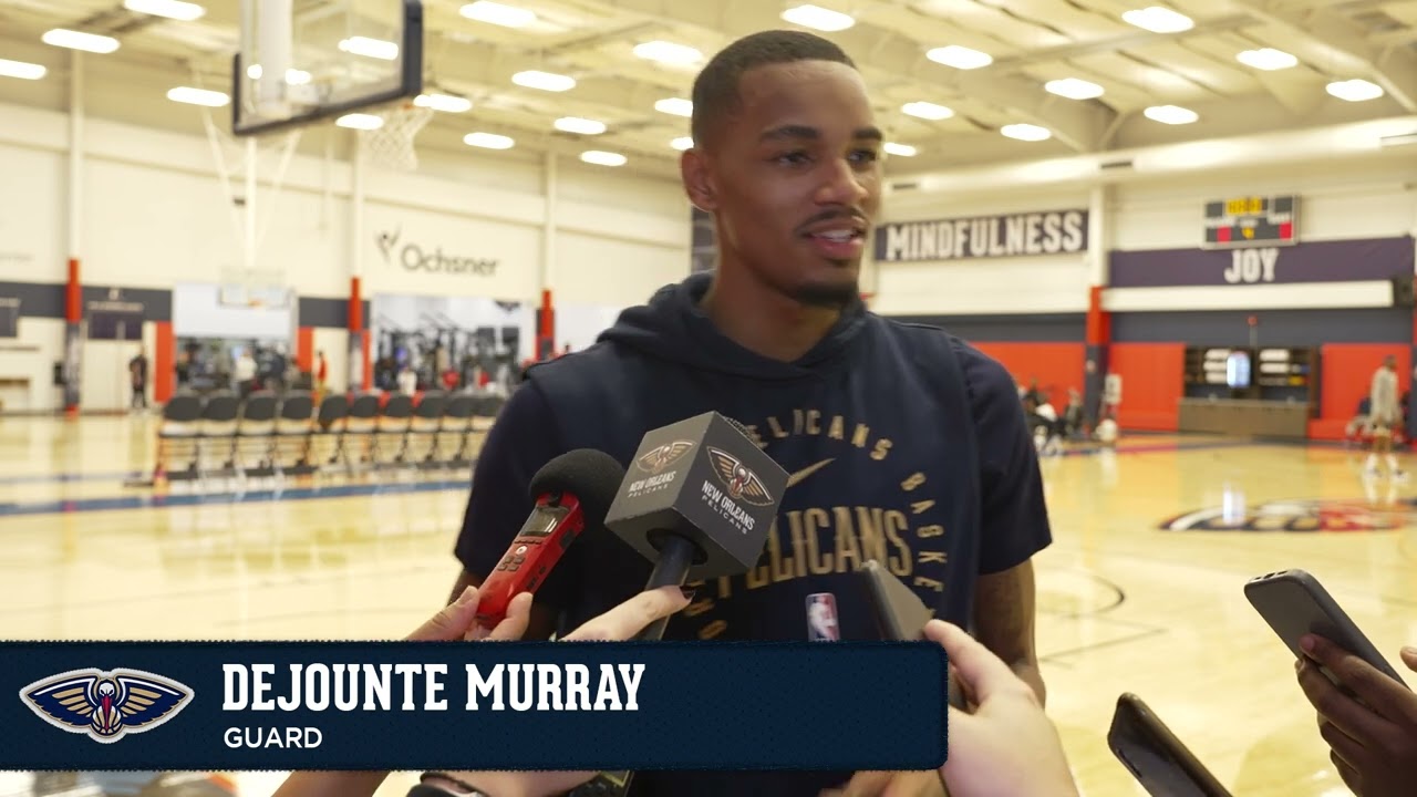 Dejounte Murray on injury, return to play | Pelicans Practice 11/26/24