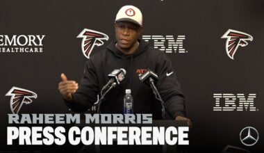 Raheem Morris speaks on preparations for Chargers heading into Week 13 | Press Conference