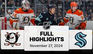 NHL Highlights | Ducks vs. Kraken | November 27, 2024