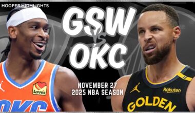 Golden State Warriors vs Oklahoma City Thunder Full Game Highlights | Nov 27 | 2025 NBA Season