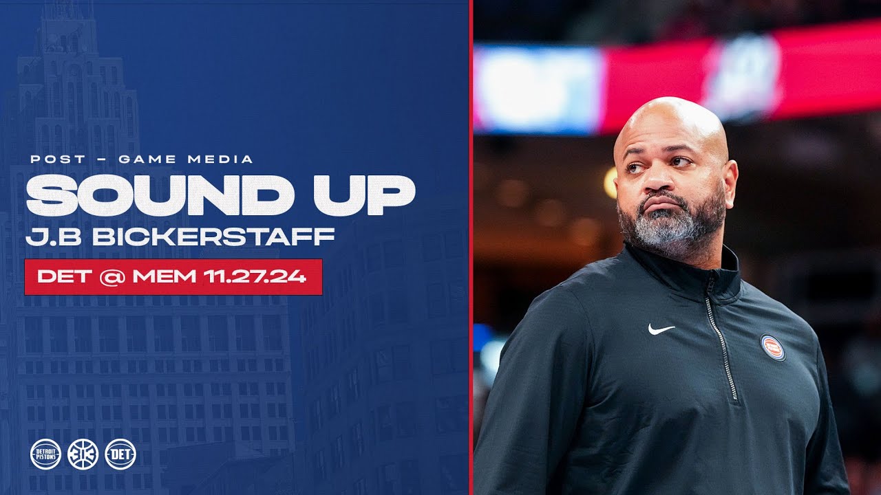 Post-Game Press Conference: JB Bickerstaff | Pistons @ Grizzlies | 11.27.24