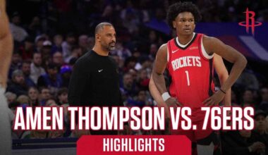 Amen Thompson (19 points) Highlights vs. Philadelphia 76ers l Houston Rockets