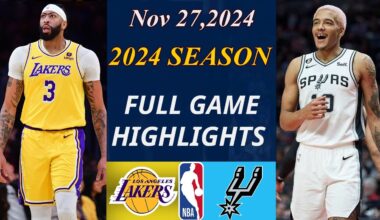 Los Angeles Lakers Vs San Antonio Spurs  Full Game  Nov 27, 2024 | NBA TODAY