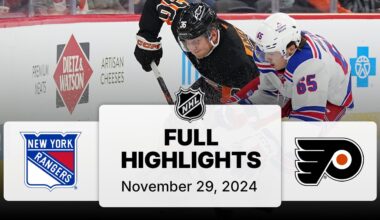 NHL Highlights | Rangers vs. Flyers | November 29, 2024