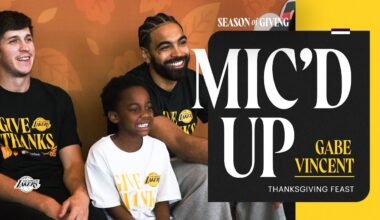 Gabe Vincent Mic'd Up at Thanksgiving Feast | Season of Giving